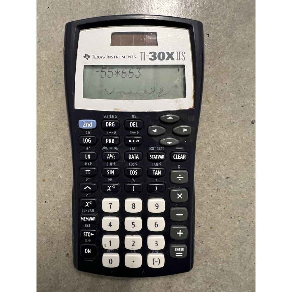 TI-30X IIS Texas Instruments Scientific Navy Blue - Tested